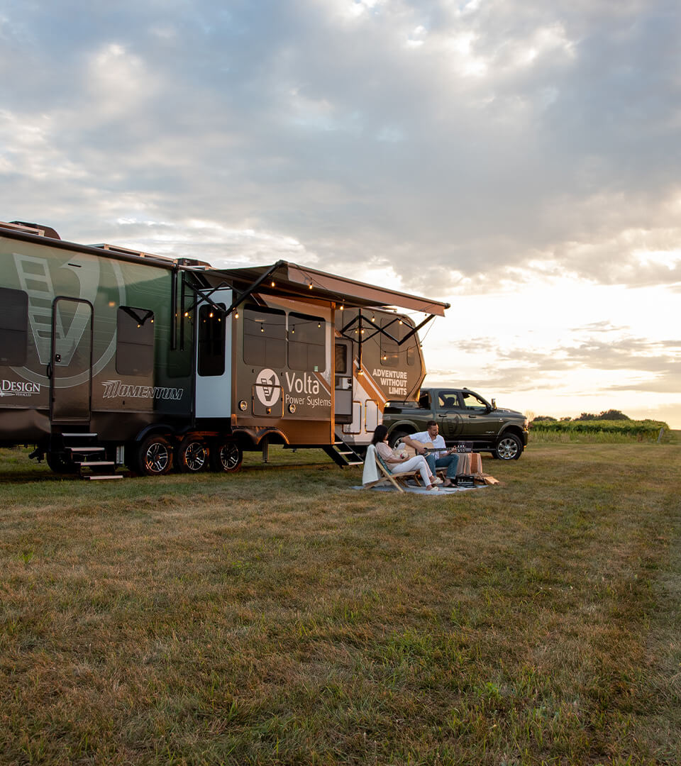 Camper Sunset Vertical