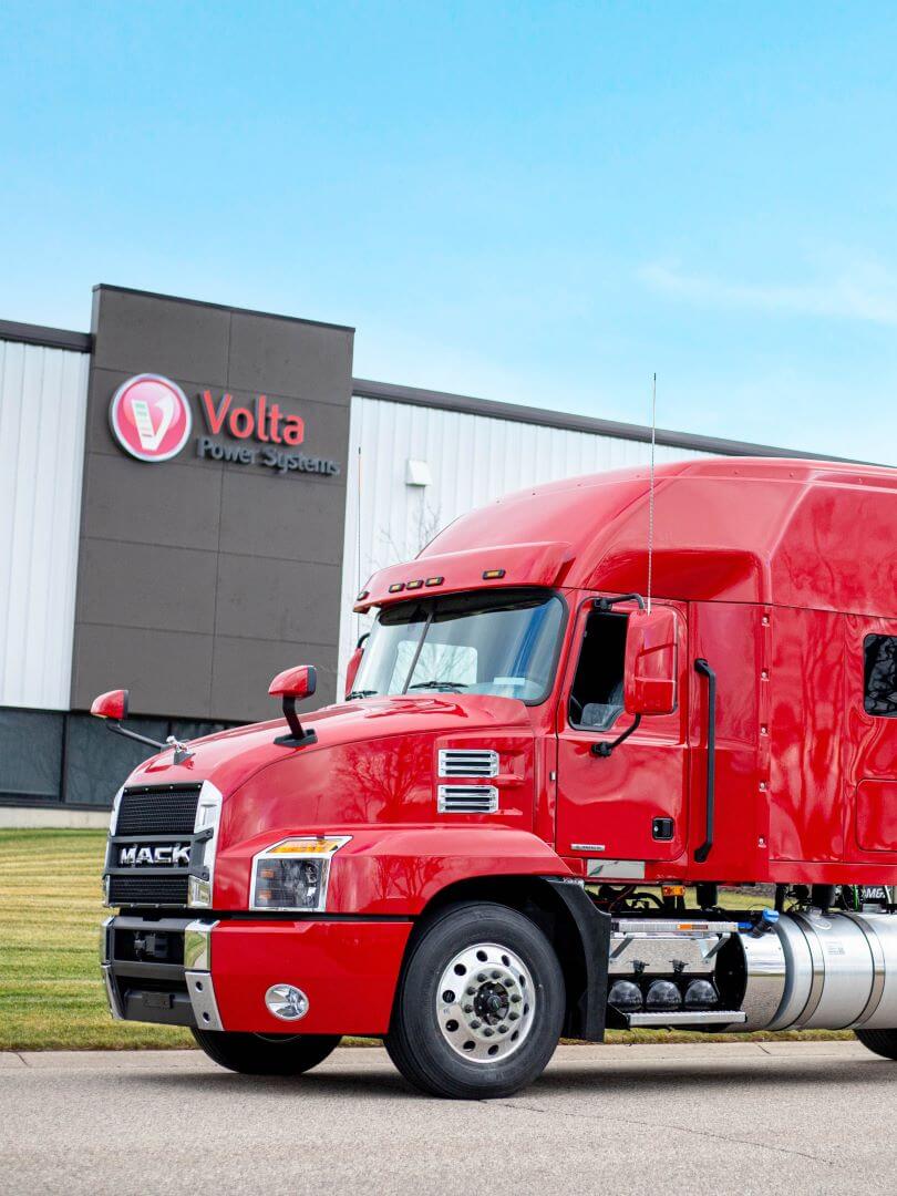 Mack Truck in Front of Volta HQ_resize